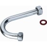Raminex stijgpijpje chroom 1/2" wartel x 1/2" bu.dr.