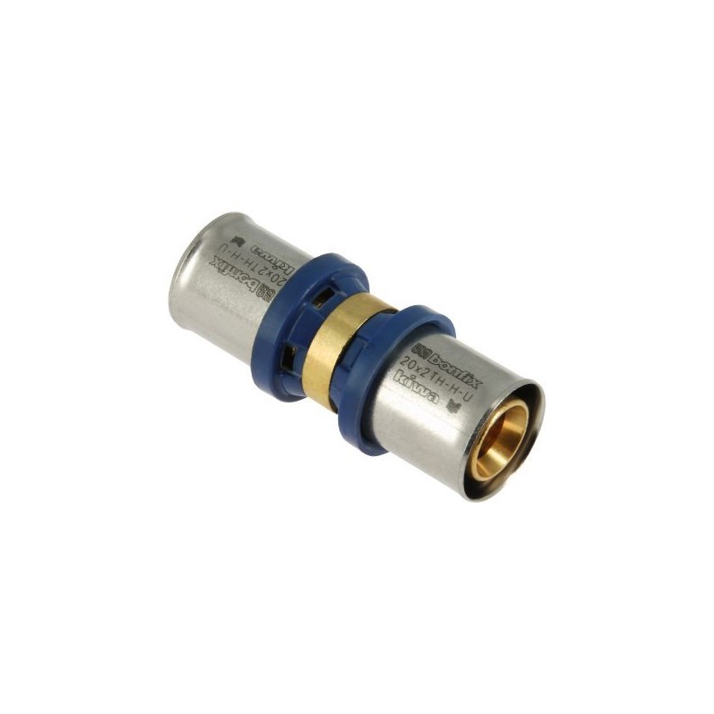 BONFIX Alu-pers rechte koppeling 20 x 20 mm