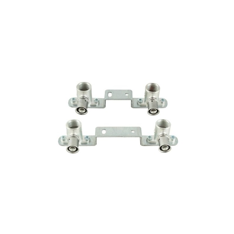 MultiTubo Persfitting metaal vertind Gemini beugel 16 x 3/8" - 120 mm