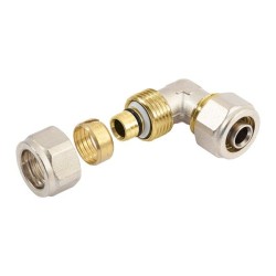 BONFIX Alu-knel kniekoppeling 18 x 18 mm