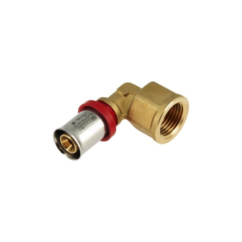BONFIX Alu-pers kniekoppeling 1/2" bi.dr. x 16 mm