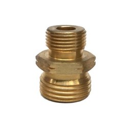 Hasmi Verloopnippel messing Shell Links x 3/8" buitendraad