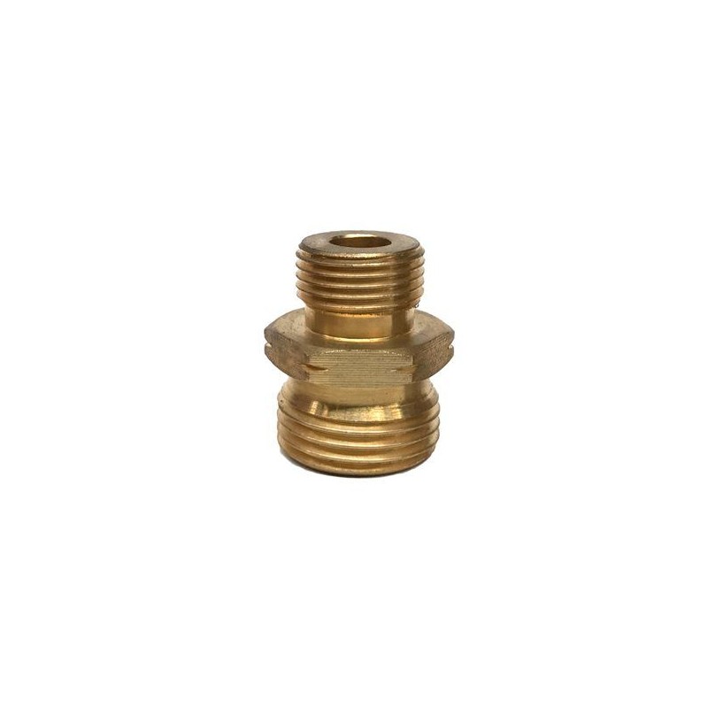 Hasmi Verloopnippel messing Shell Links x 3/8" buitendraad
