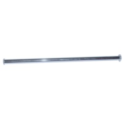 Riko aansluitpijpje 3/8"-1/2" 50cm.verchroomd