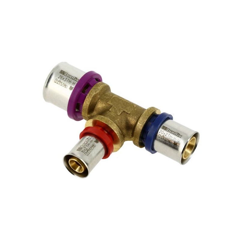 BONFIX Alu-pers verloop T-stuk 26 x 16 x 20 mm