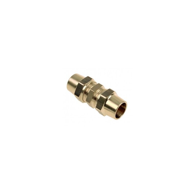 BONFIX BELGAS knel messing rechte koppeling 12 x 12 mm
