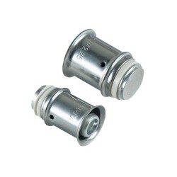 MultiTubo Persfitting metaal vertind eindkap 32 mm