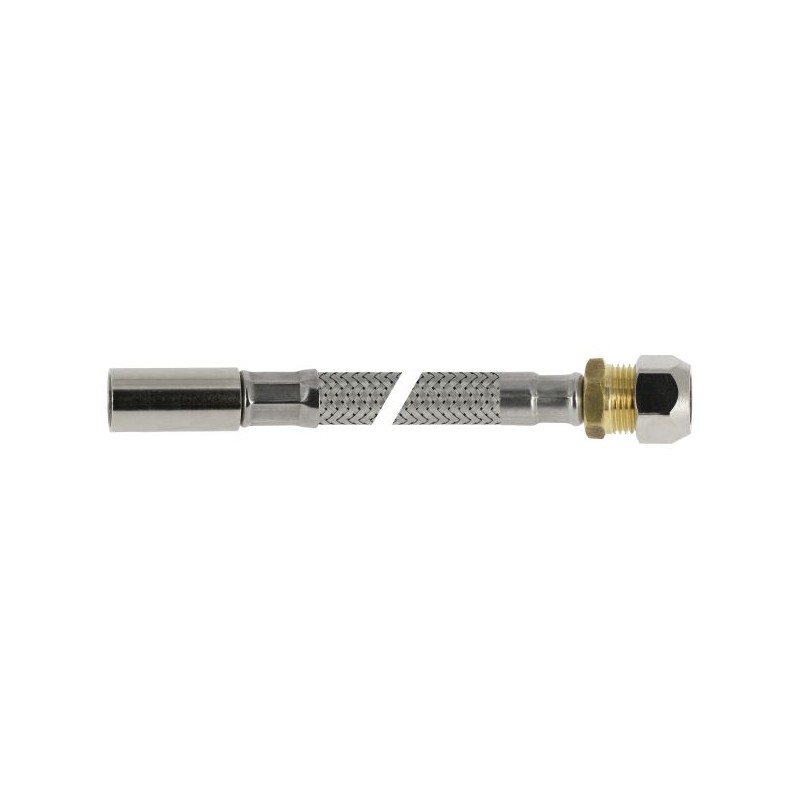 BONFIX RVS flexibele aansluitleiding 35cm 10 mm insteek x 12 mm knel