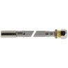 BONFIX RVS flexibele aansluitleiding 35cm 10 mm insteek x 12 mm knel