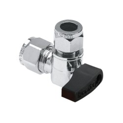 BONFIX Minikogelkraan haaks knel 12x10 (zwarte knop)