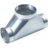 verzinkt geperst T-stuk 100x100  45gr