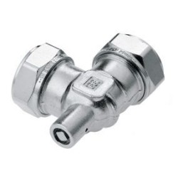 BONFIX Knel vertinde kniekoppeling met ontluchting 22 x 22 mm  