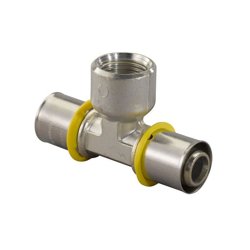 Uponor MLC-G gas pers T-stuk 20x1/2"bi x20