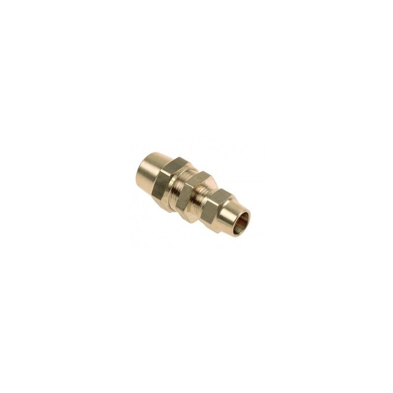 BONFIX BELGAS knel messing rechte koppeling 22 x 15 mm