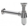 Wiesbaden plugbekersifon 5/4" x 32 mm chroom muurbuis en rozet