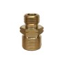 Hasmi Verloopnippel messing 3/8" Links bt.dr x 1/4" Rechts bt.dr.