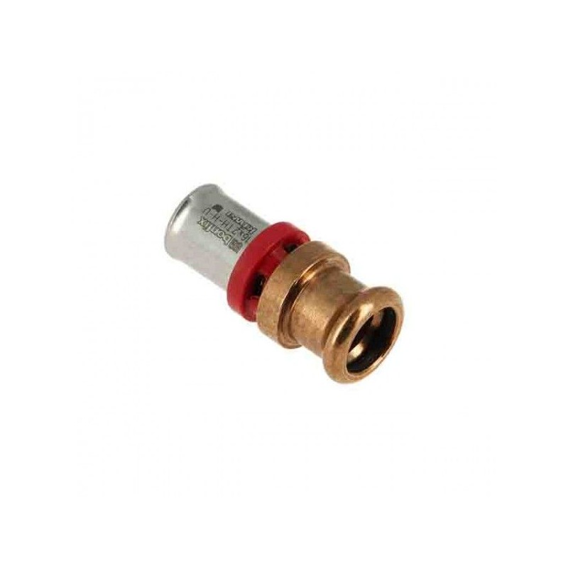BONFIX Alu-pers rechte verloopkoppeling 16 x 15 mm M-press