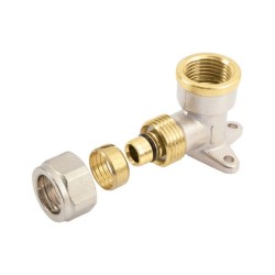 BONFIX Alu-knel muurplaat 3/4" bi.dr. x 20 mm