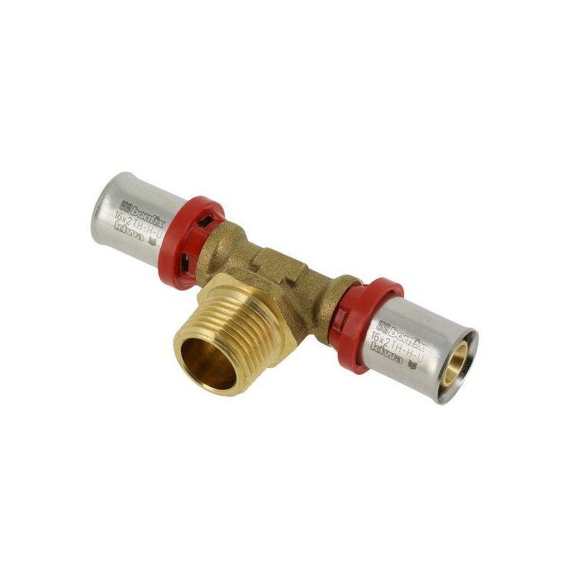 BONFIX Alu-pers T-stuk 16 x 1/2" bu.dr. x 16 mm