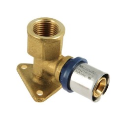 BONFIX Alu-pers muurplaat 3/4" bi.dr. x 20 mm h52 mm