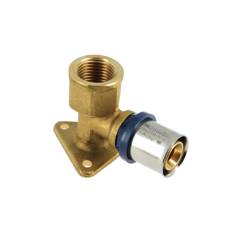 BONFIX Alu-pers muurplaat 3/4" bi.dr. x 20 mm h52 mm