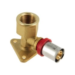 BONFIX Alu-pers muurplaat 1/2" bi.dr. x 16 mm H47 mm