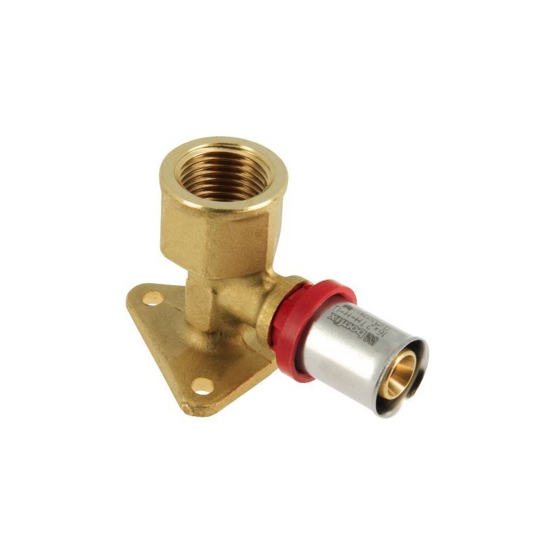 BONFIX Alu-pers muurplaat 1/2" bi.dr. x 16 mm H47 mm
