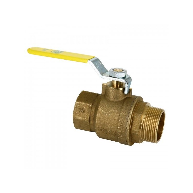 BONFIX Gaskraan draad messing RP 1 1/2"bi. x RP 1 1/2" bu.
