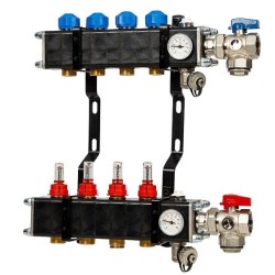 VTE open composiet vloerverwarming verdeler 2-groeps - geen pomp