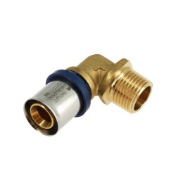 BONFIX Alu-pers kniekoppeling 3/4" bu.dr. x 20 mm