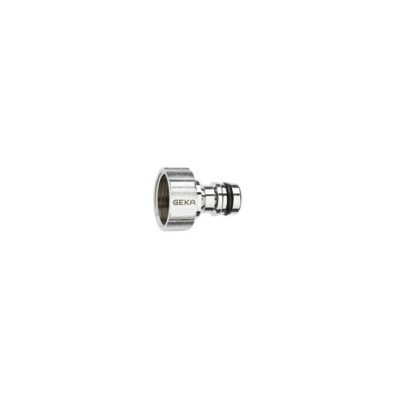 Geka Plus - chroom - aansluitplug met bi.dr. 1 813C