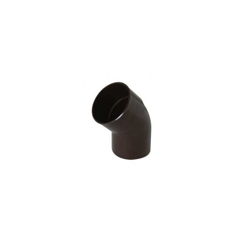 Nicoll PVC-Ti bocht 45 graden mof-spie bruin Ø80