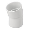 Nicoll PVC-Ti bocht 20 graden mof-spie wit Ø80