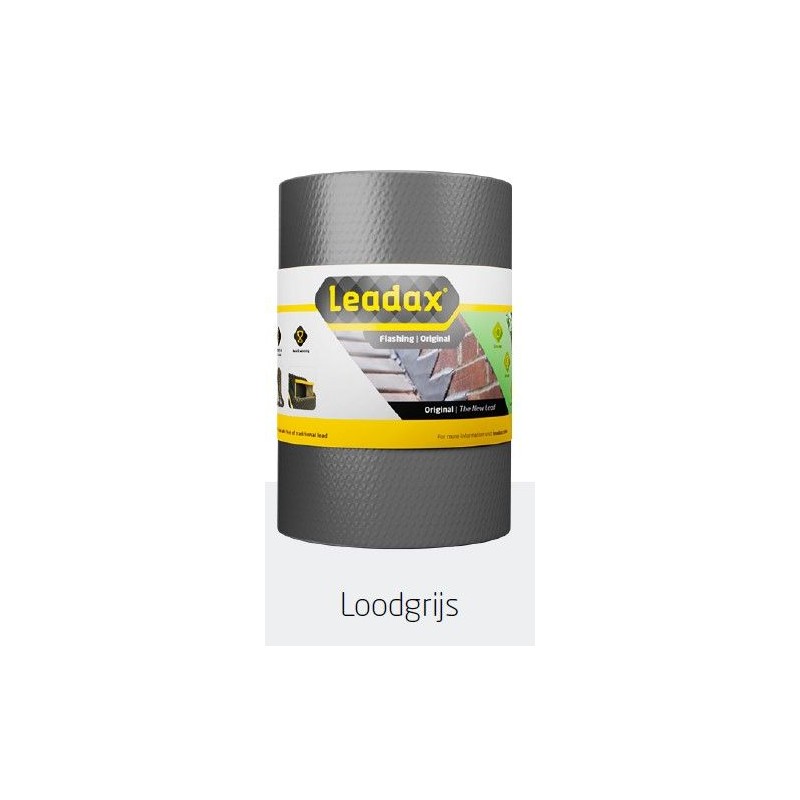 Leadax loodvervanger Grijs 60 cm x 6 mtr.