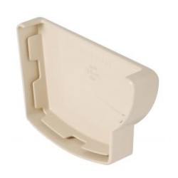 Nicoll Ovation LG28 PVC-Ti eindstuk goot rechts beige