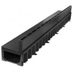 ACO Hexa Slotline zwart goot met 2 opzetstukken H60 L1000mm