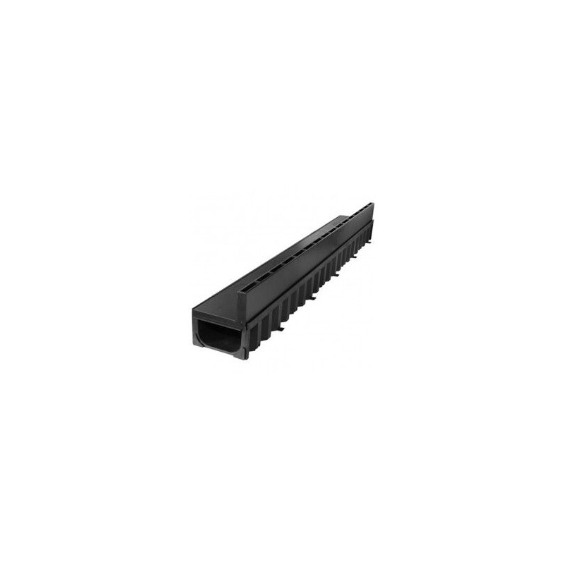 ACO Hexa Slotline zwart goot met 2 opzetstukken H60 L1000mm