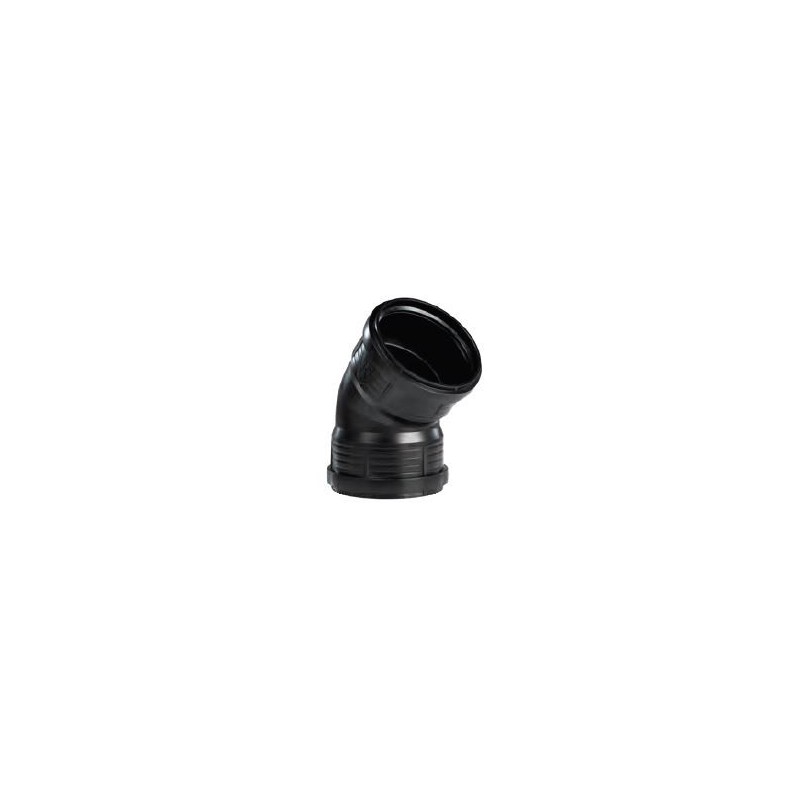 Pipelife Master3+ geluidsarm bocht 110 45gr 2xm Zwart