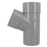 Nicoll PVC-Ti T-stuk 67,5 graden mof-spie lichtgrijs Ø100