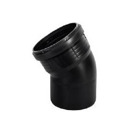 Pipelife Master3+ geluidsarm bocht 75 30gr m/s Zwart