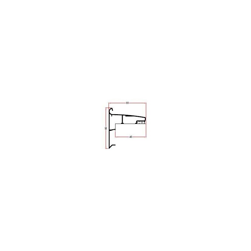 Roval Solo aluminium daktrim 60 x 55 mm
