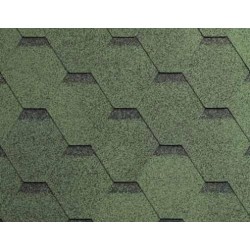 IKO shingle Superglass Hex Amazon Green Ultra (23) - 2,00 m2