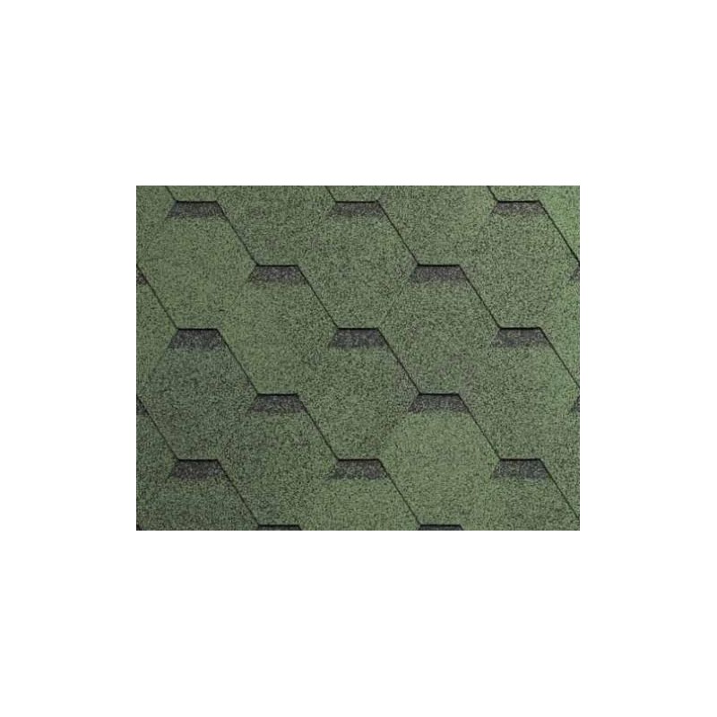 IKO shingle Superglass Hex Amazon Green Ultra (23) - 2,00 m2