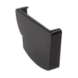 Nicoll Ovation LG28 PVC-Ti eindstuk goot rechts zwart