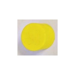 speciedeksel PE  22 mm geel