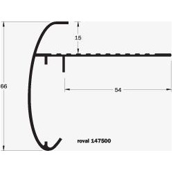 Roval Opaaltrim 66 x 54 mm