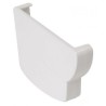 Nicoll Ovation LG28 PVC-Ti eindstuk goot links  wit