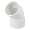Nicoll PVC-Ti bocht 45 graden mof-mof wit Ø80