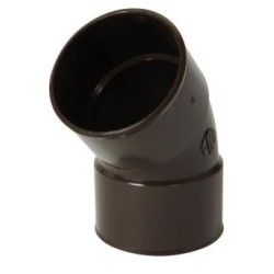 Nicoll PVC-Ti bocht 45 graden mof-mof bruin Ø80