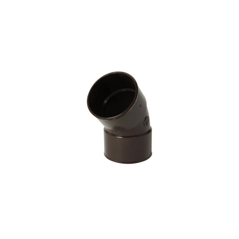 Nicoll PVC-Ti bocht 45 graden mof-mof bruin Ø80